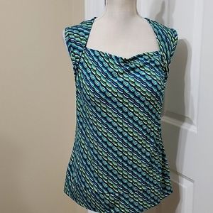 GEORGE STRETCH BEAUTIFUL MODERN SLEEVELESS STRETCH TOP NWT SZ M